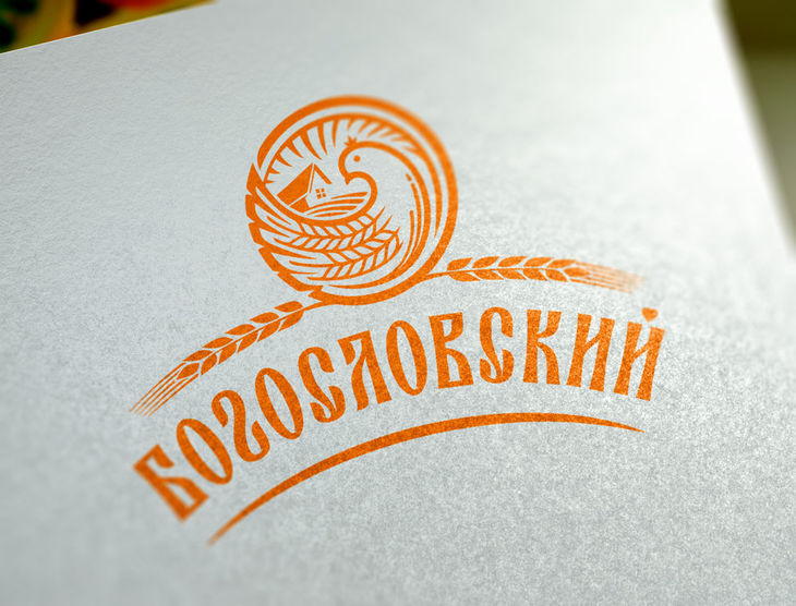 Логотип для упаковки Богословских пряников с начинкой.