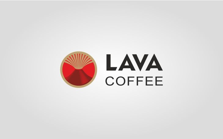 Логотип для кофейни LAVA
