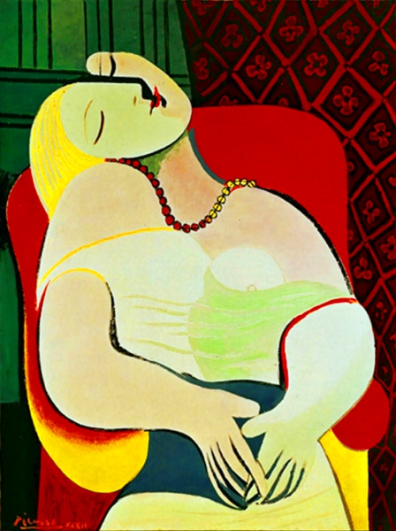 Пикассо. Картина «Сон» 1932 год