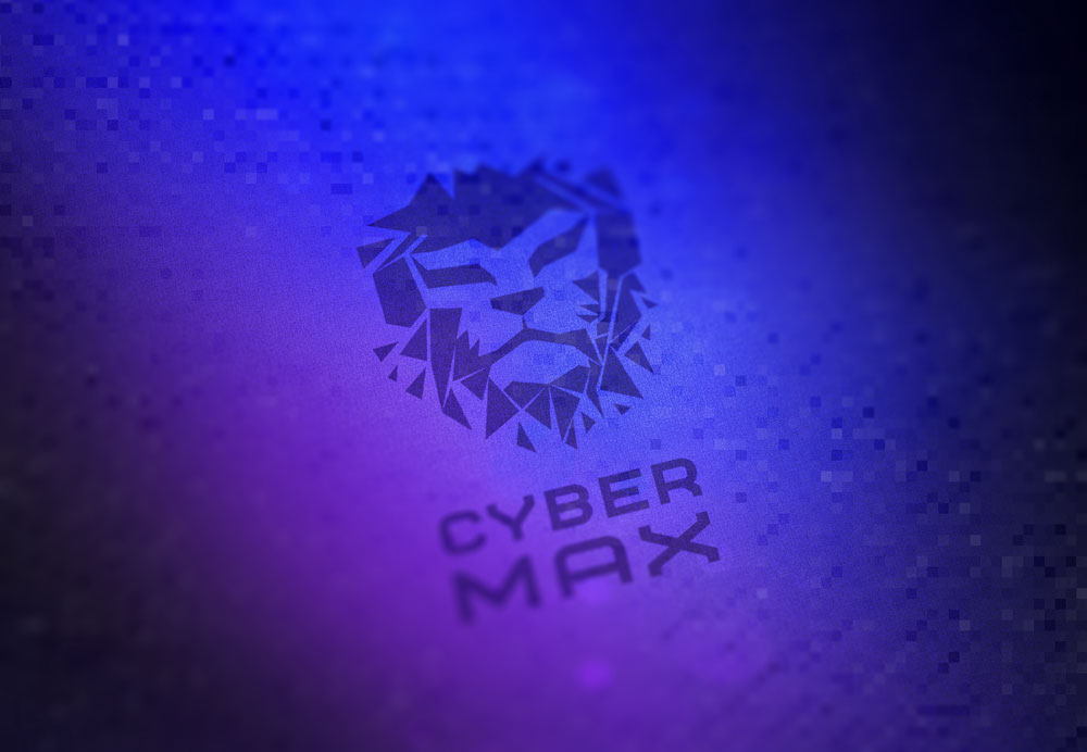 Логотип для кибер клуба Cyber Max. Стилизация