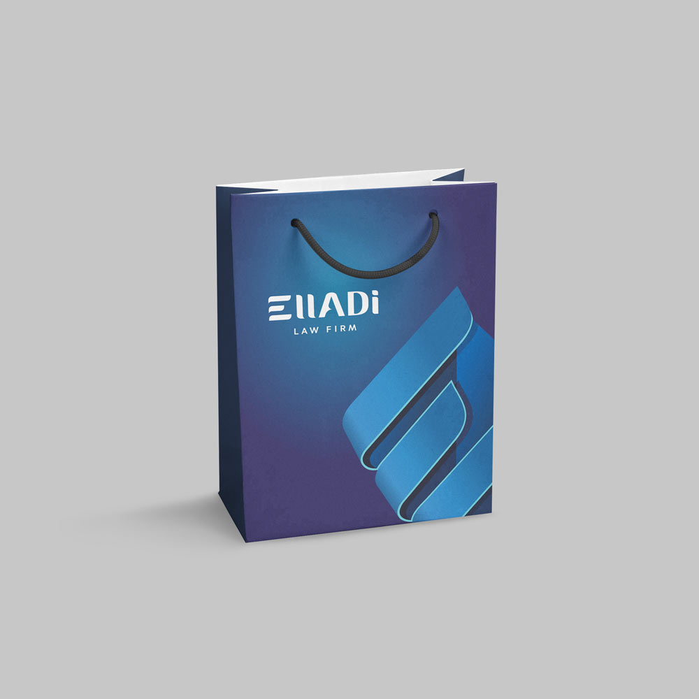 Разработка фирменного стиля для юридической фирмы Elladi. Фирменный пакет.
