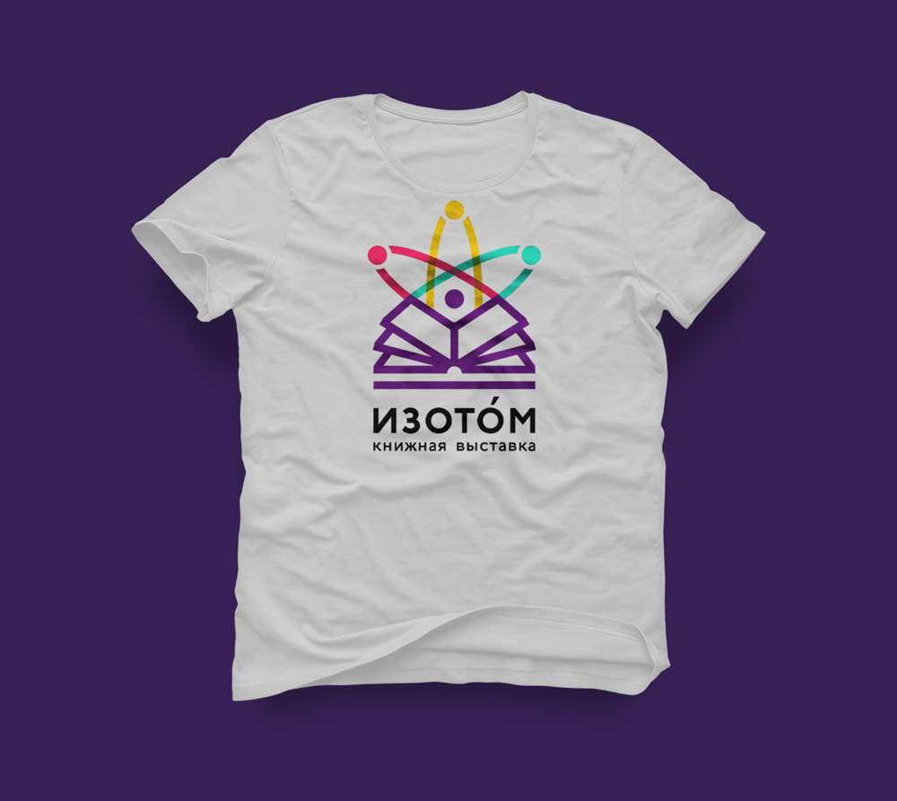 Логотип фестиваля Изотом. Печать на майке