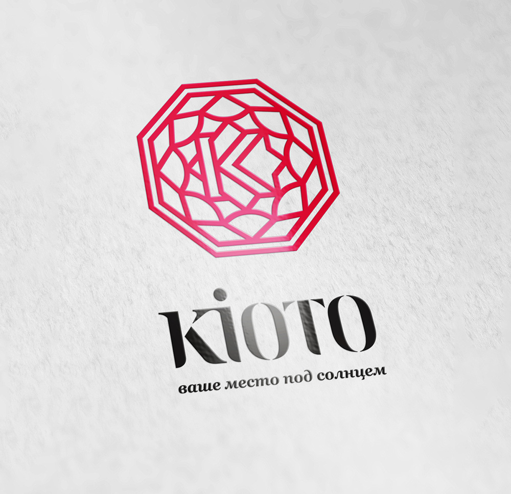 Kioto. Вертикальный логотип