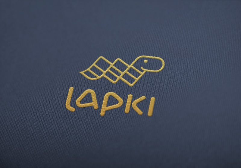 Логотип для магазина креативных носков Lapki