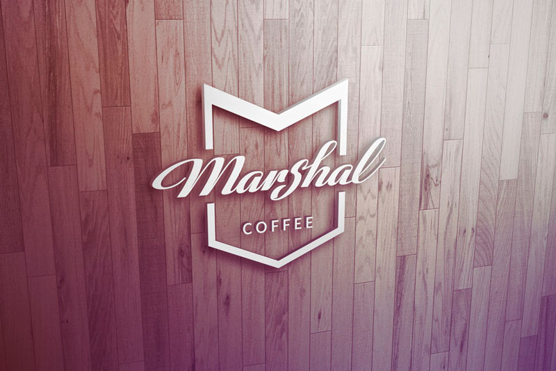 Логотип для кофейни Marshal