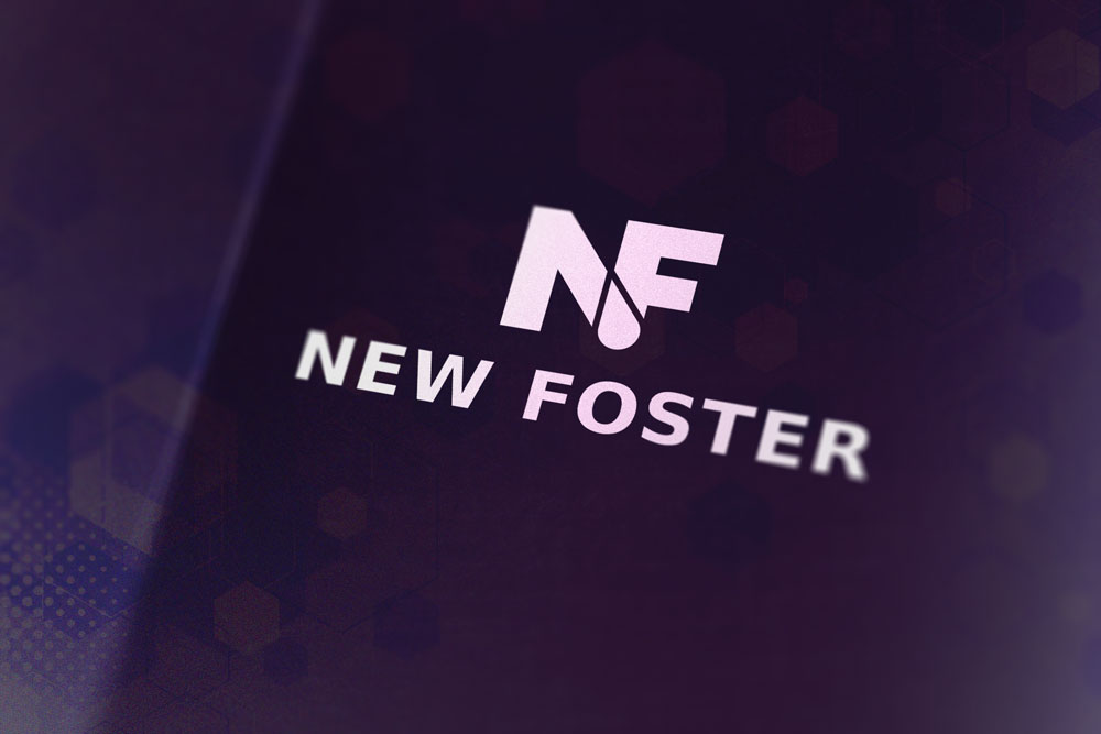 Логотип New Foster. Монохромное решение